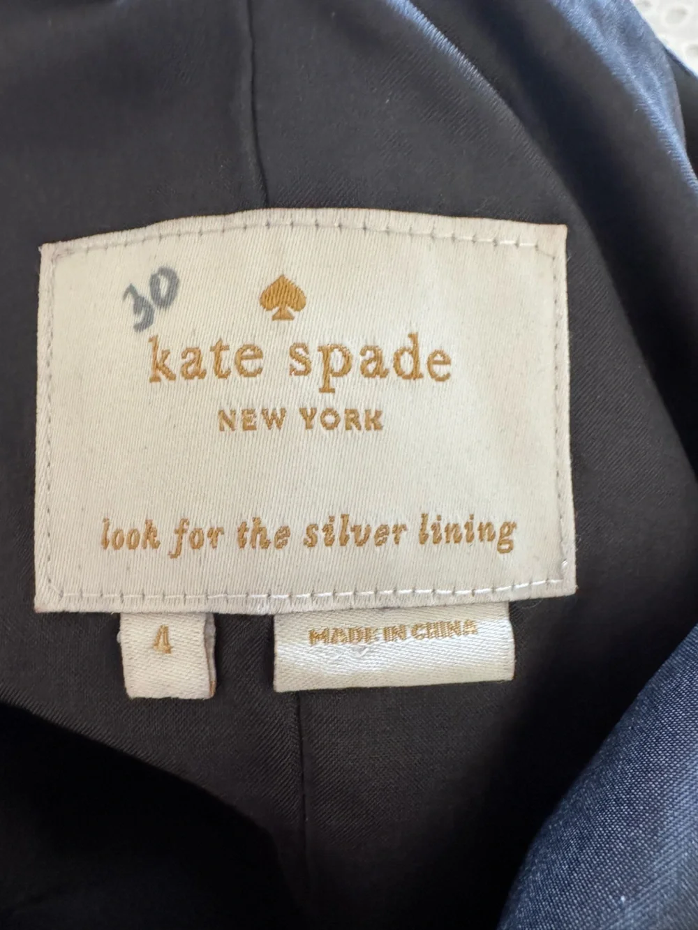 kate spade “All That Glitters” Andi Silver Metallic Peplum Dress